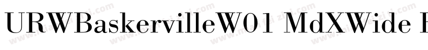 URWBaskervilleW01 MdXWide Regular字体转换